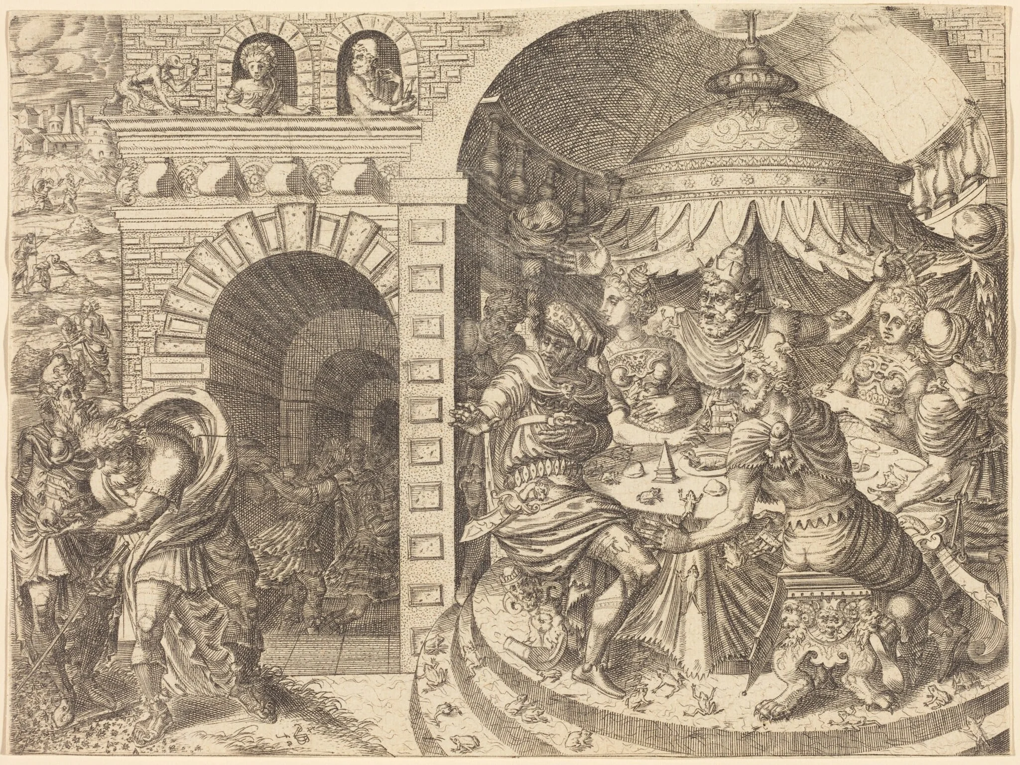 Pharaoh and the Plague of Frogs
