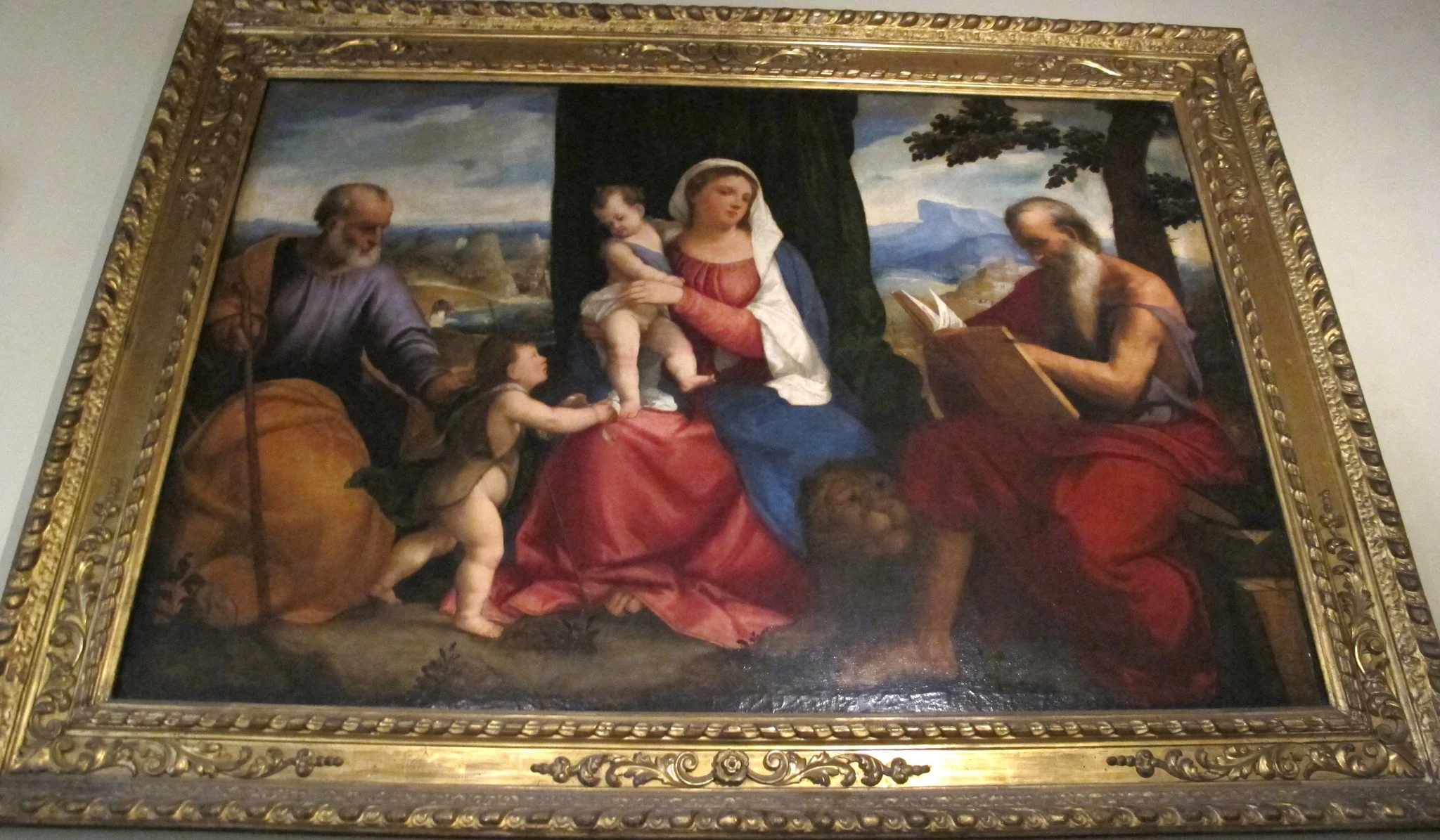 The Holy Family and Infant St. John and St. Jerome