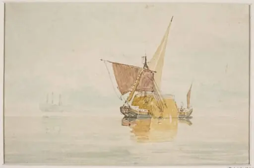 Sea-piece with a hay-barge