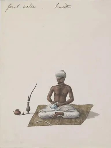 A knitter