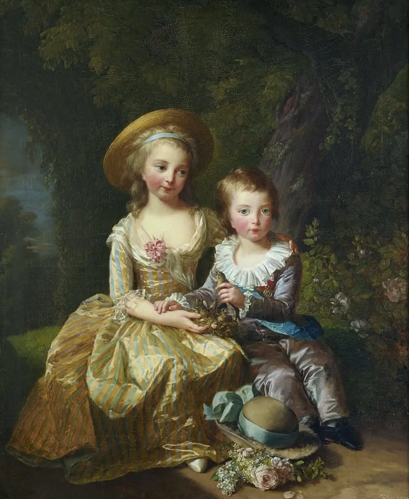 Portrait of Madame Royale and Louis Joseph, Dauphin of France