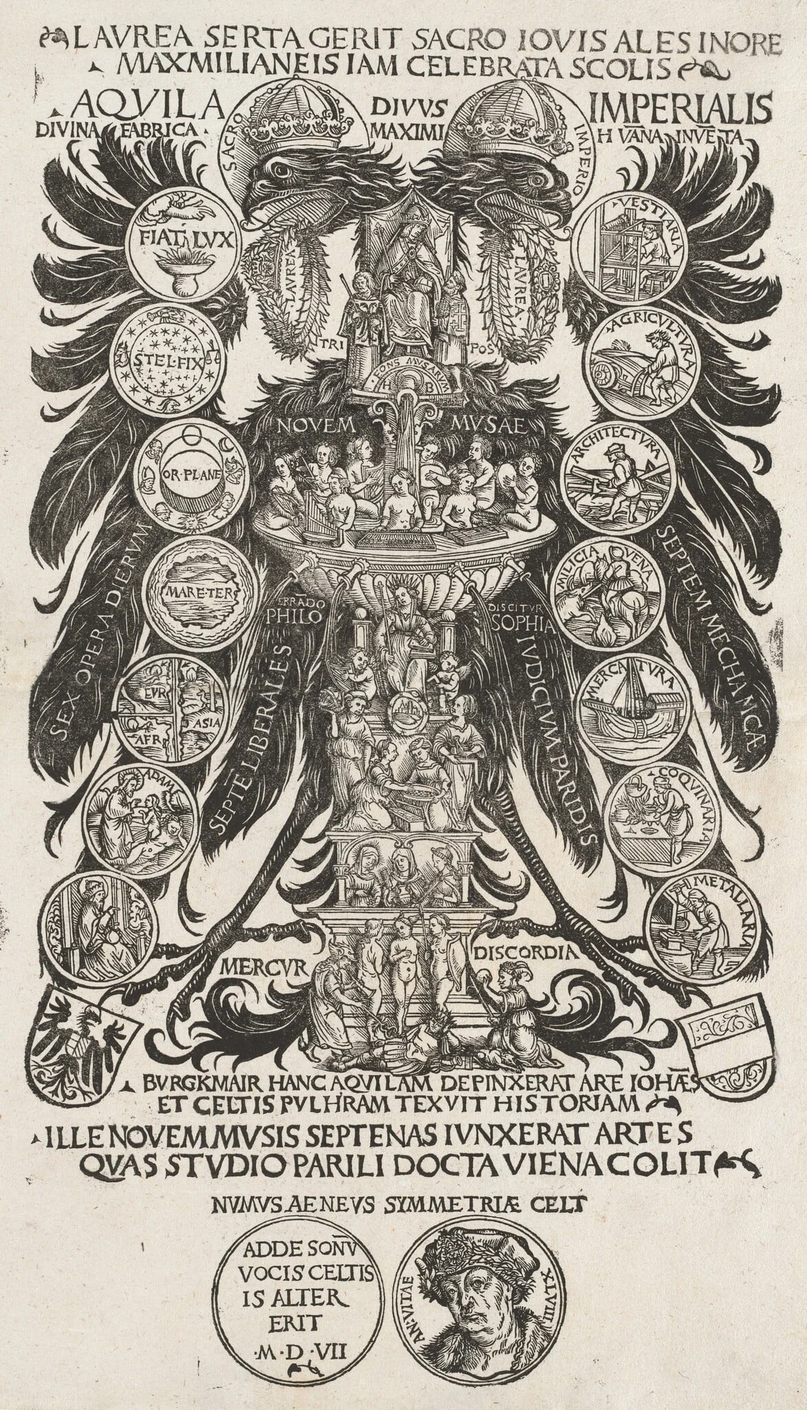 The Imperial Eagle, by Hans Burgkmair the Elder, ink, 1507