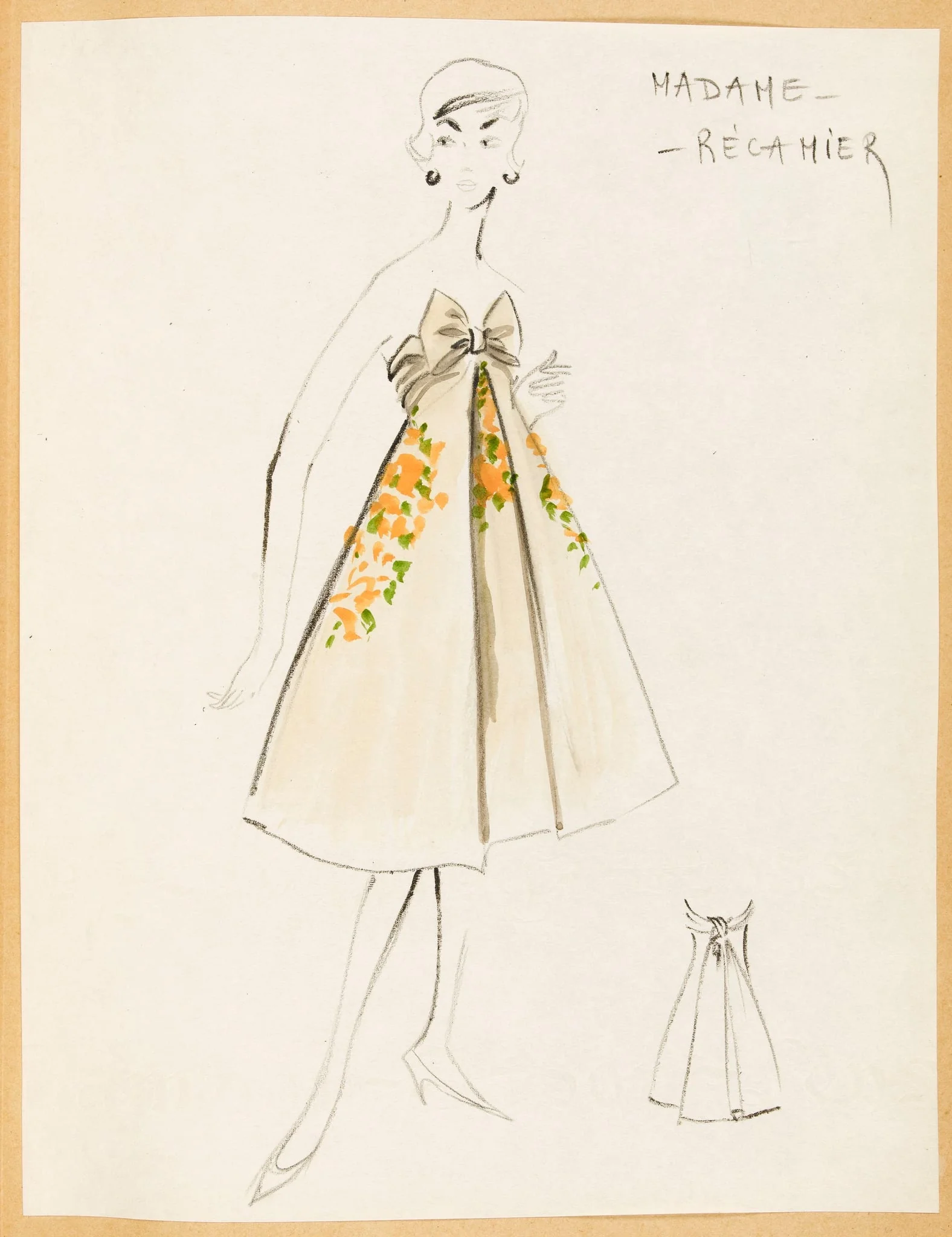 Madame Récamier, by Carven, 1957