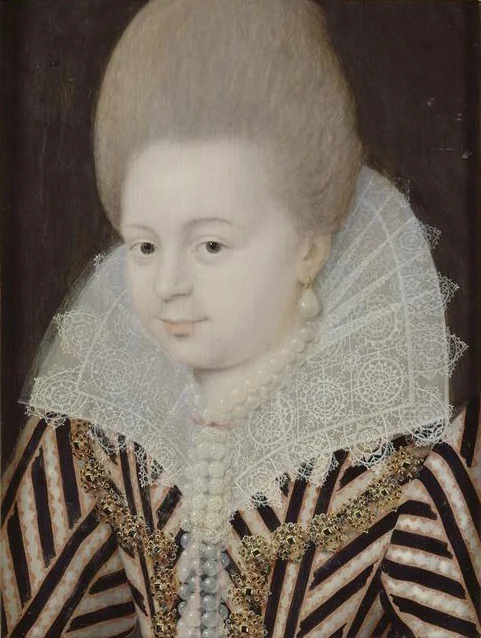 Inconnue, dite autrefois Diane d’Andouins, comtesse de Gramont, ou la belle Corisande, by Étienne Dumonstier, oil, 1581