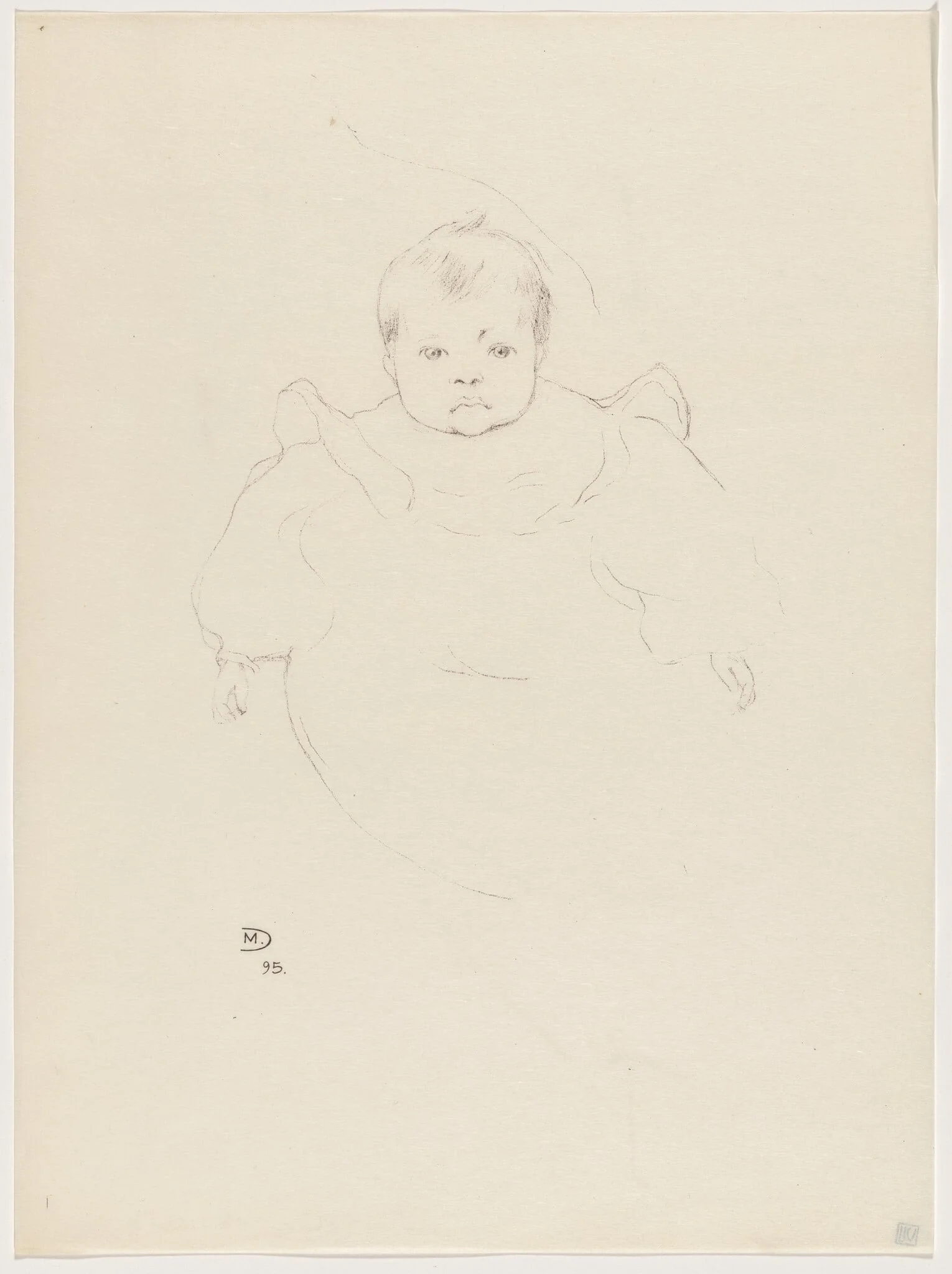 Petit portrait, by Maurice Dumont, ink, 1895