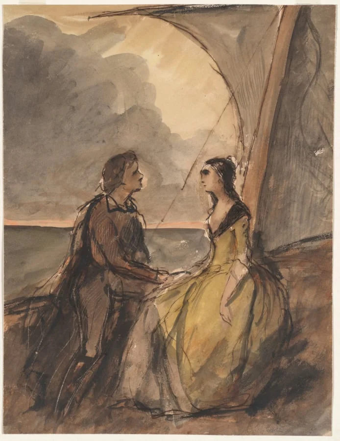 Seated Man and Woman