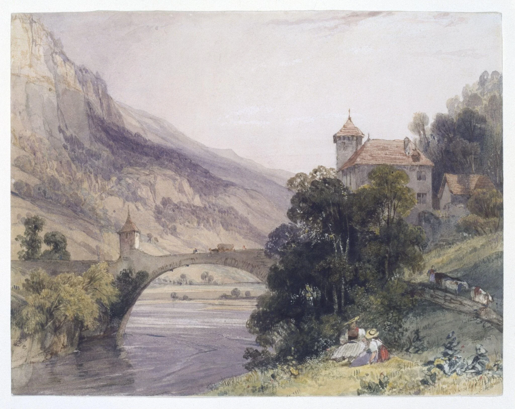 The Bridge of St. Maurice, Valais, Switzerland