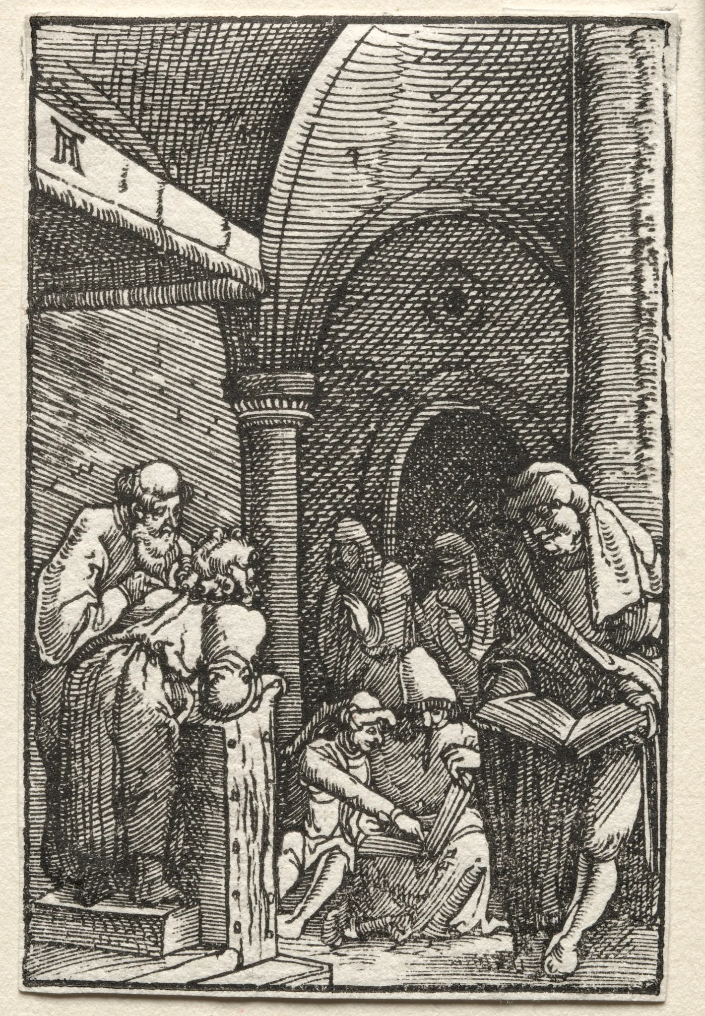 The Fall and Redemption of Man:  Christ Disputing with the Doctors, by Albrecht Altdorfer, 1515