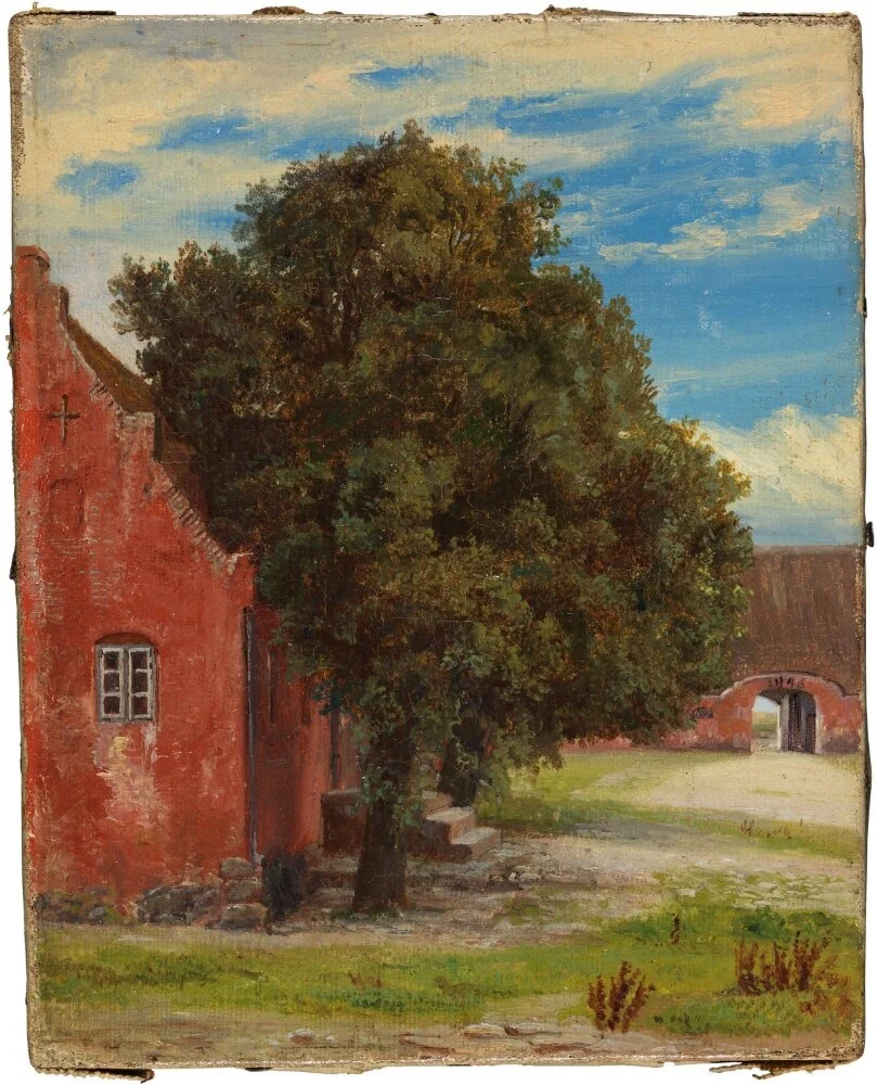 The Courtyard of the Boller Manor, Jutland, Denmark