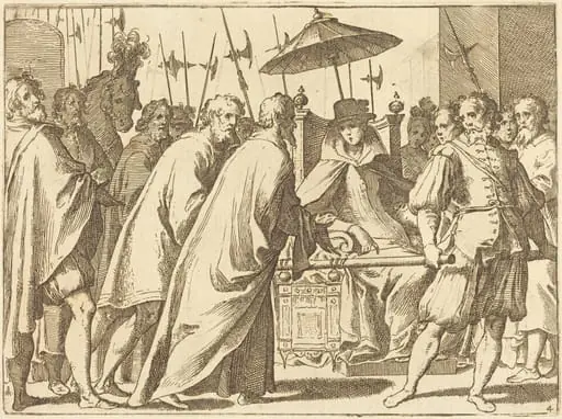 Margaret of Austria Being Carried in a Chaise