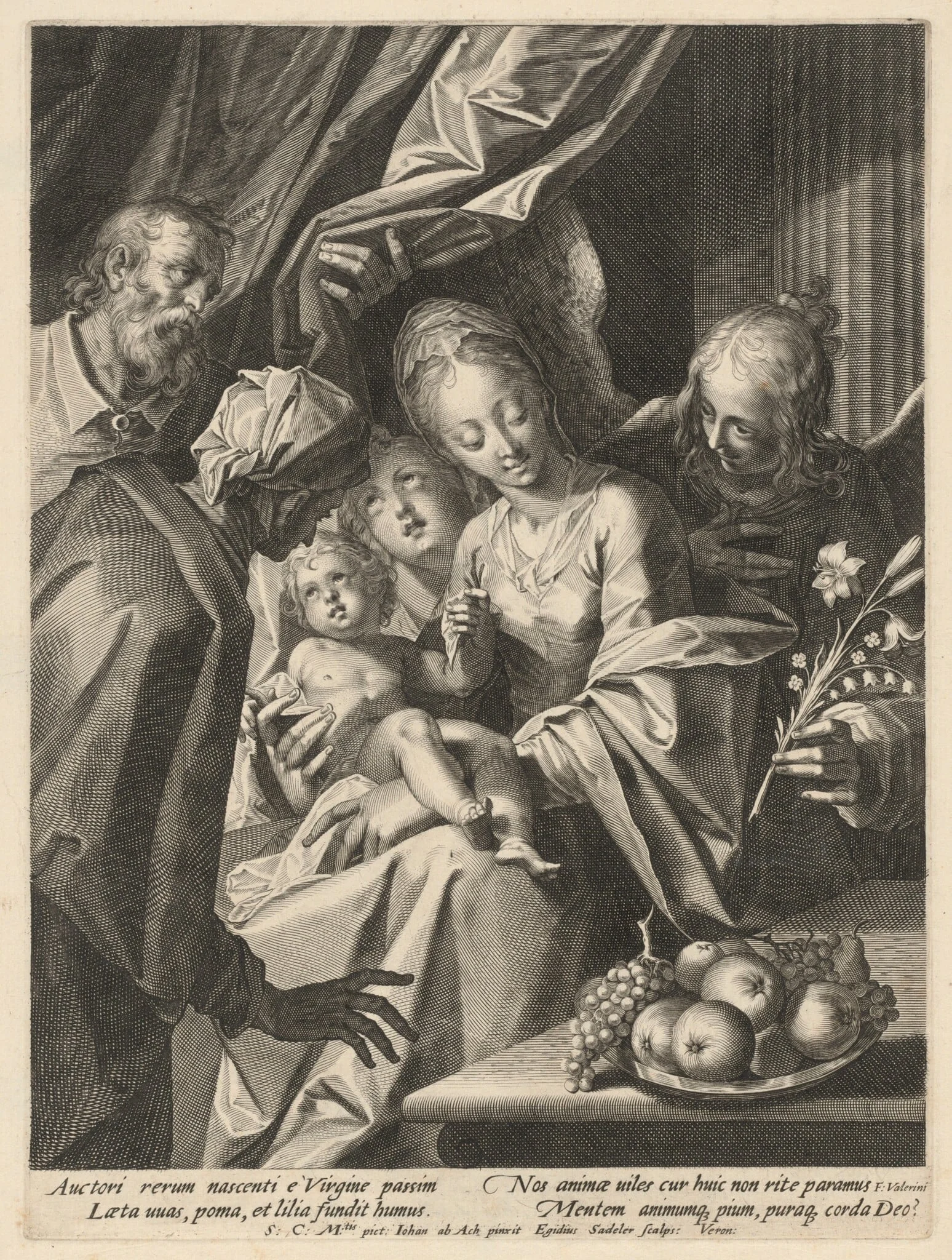 The Holy Family with Saint Anne and Two Angels