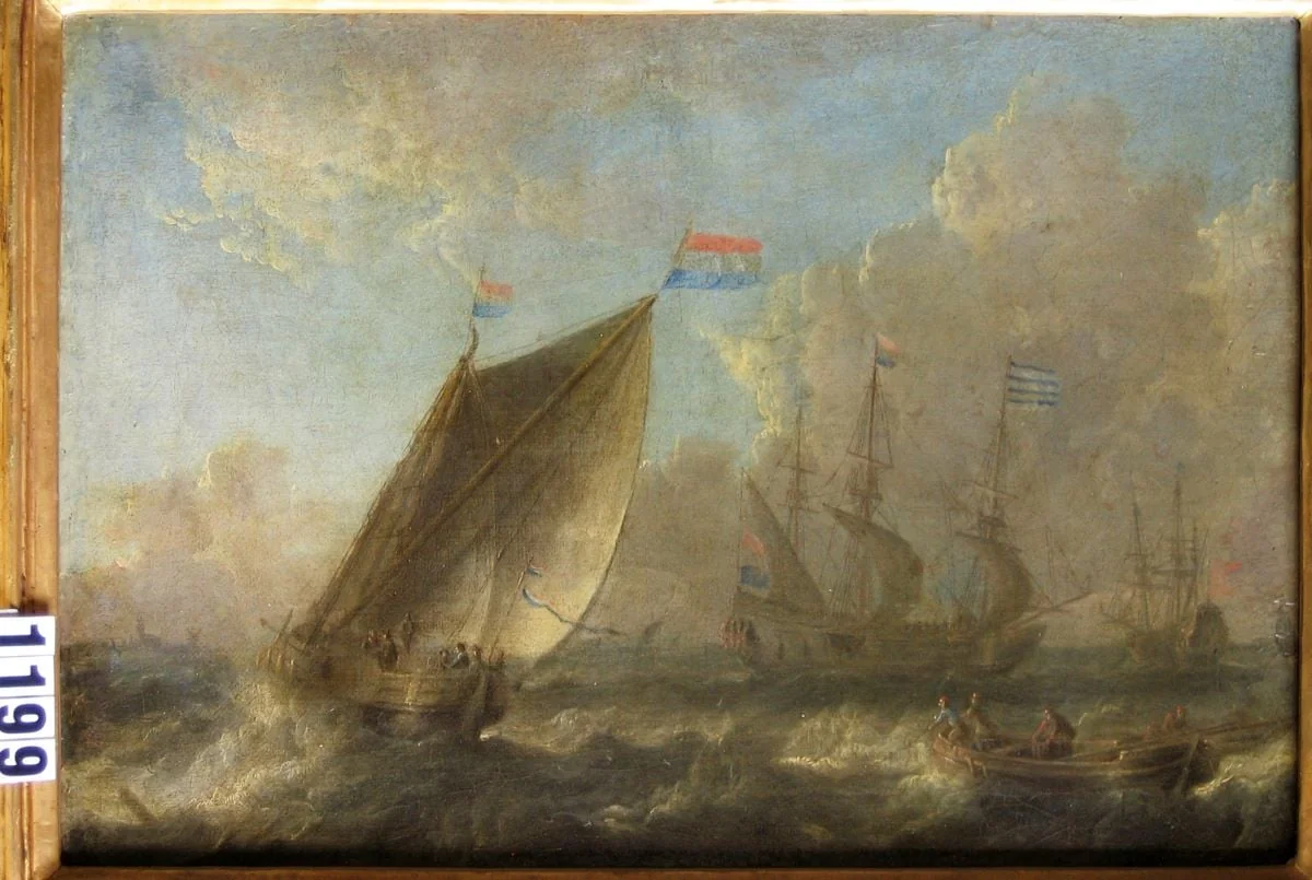 Mare furtunoasă, by Pieter van der Velde, unspecified