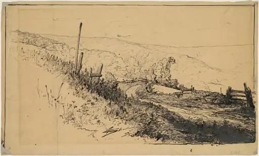 A Road in the Hills Near Dordrecht