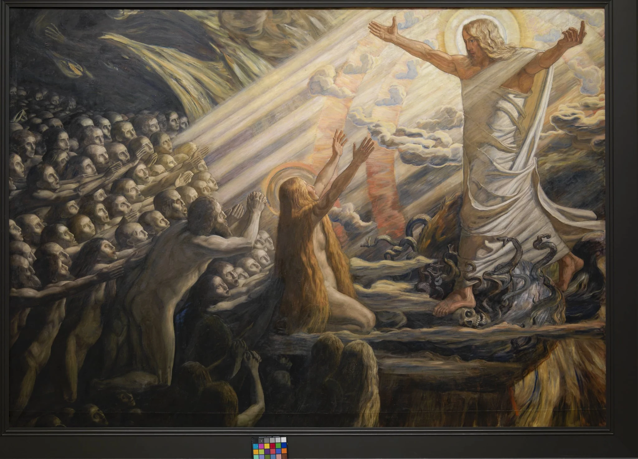 Christ in the Realm of the Dead, by Unknown, 1850