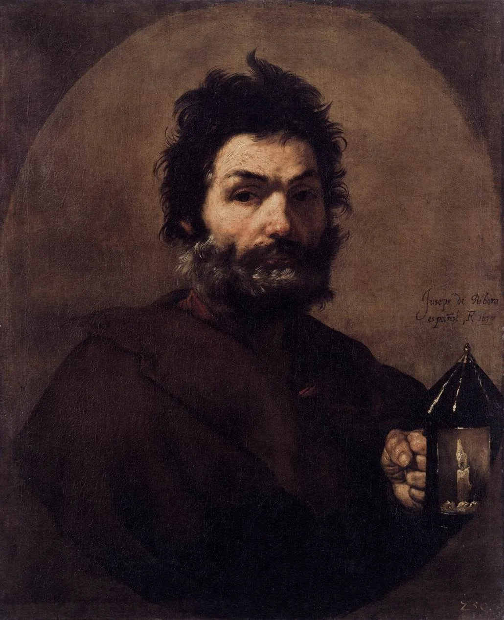 Diogenes, by Jusepe de Ribera, oil, 1637