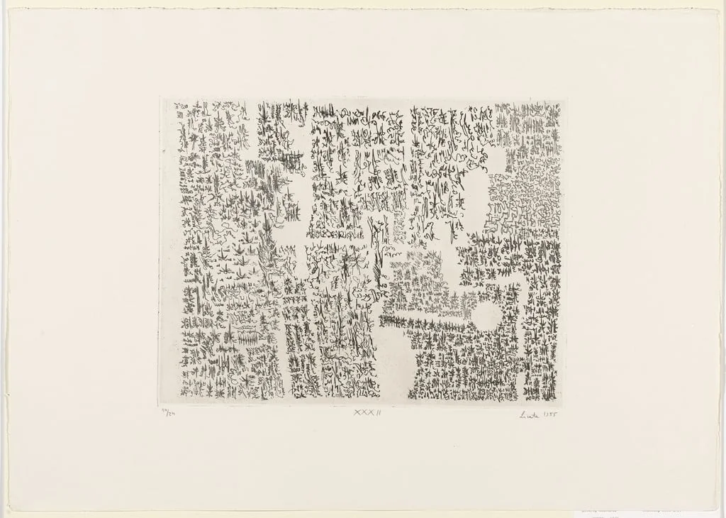Untitled, by Riccardo Licata, ink, 1955