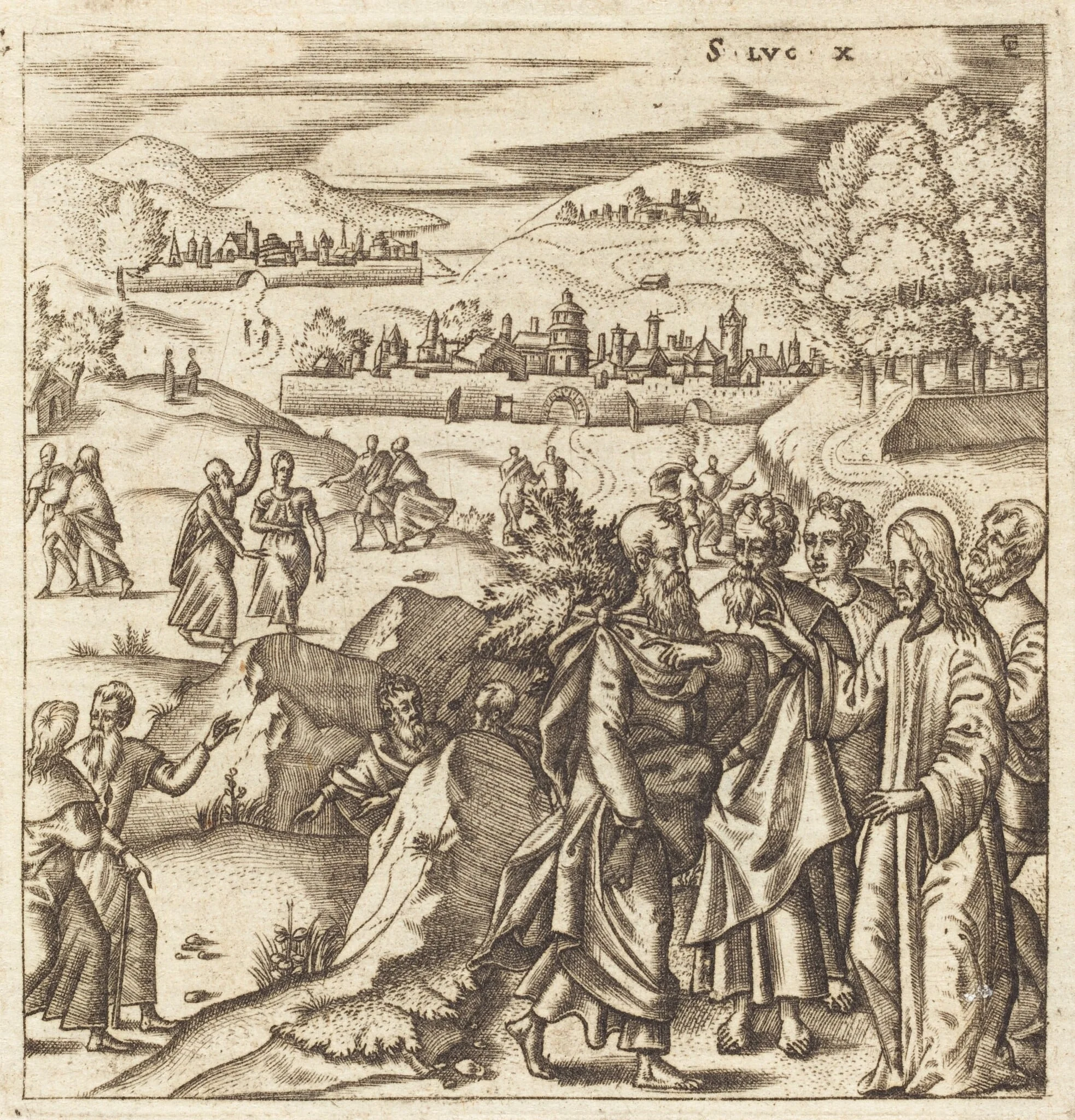 The Mission of the Seventy, by Léonard Gaultier, ink, 1578