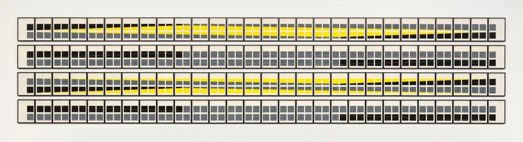 Untitled, by Isa Genzken, gouache, 1975