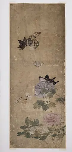전 일호 남계우 나비와 모란   조선|傳 一濠 南啓宇 蝴蝶圖   朝鮮|Butterflies and Peonies