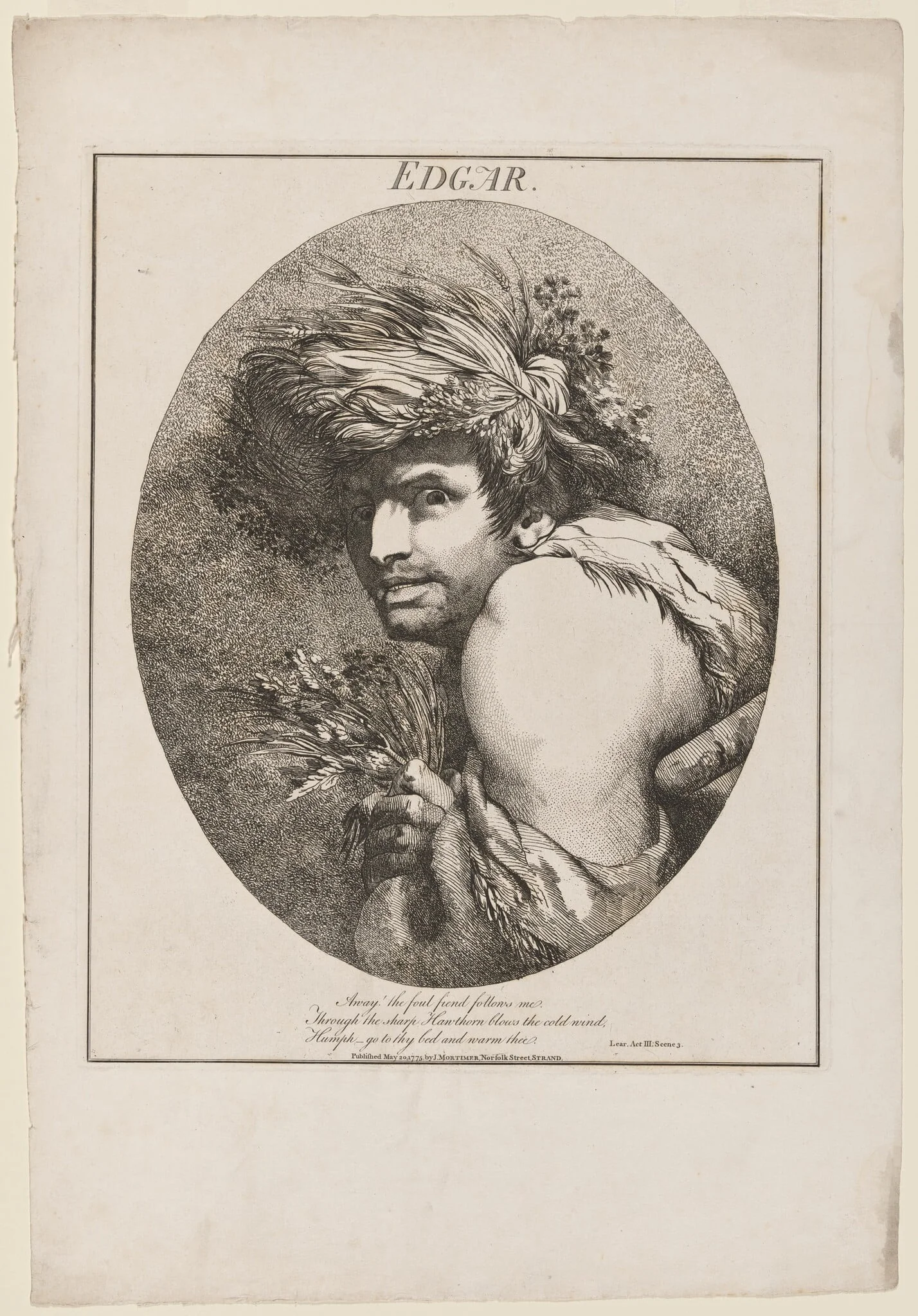 Edgar, by John Hamilton Mortimer, ink, 1775