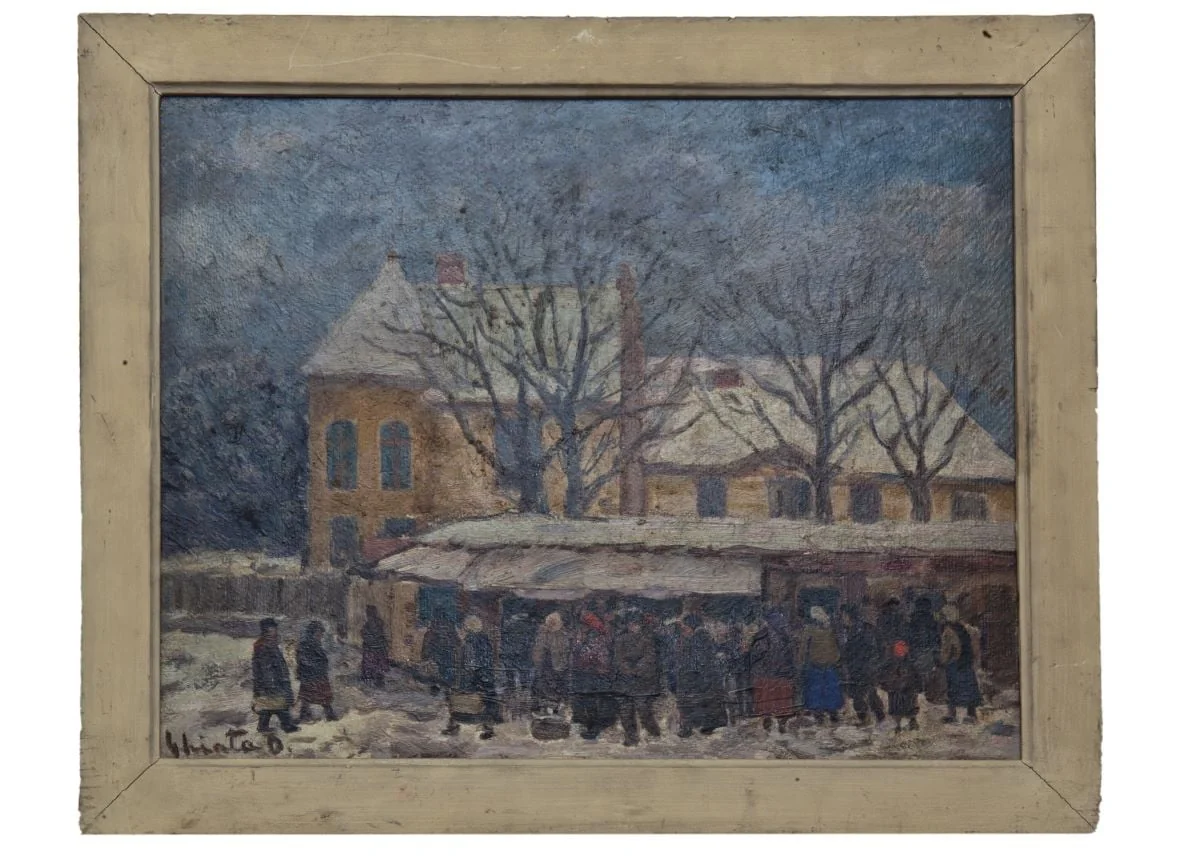 Peisaj (Buc)ureștean, by Dumitru Ghiață, 1938