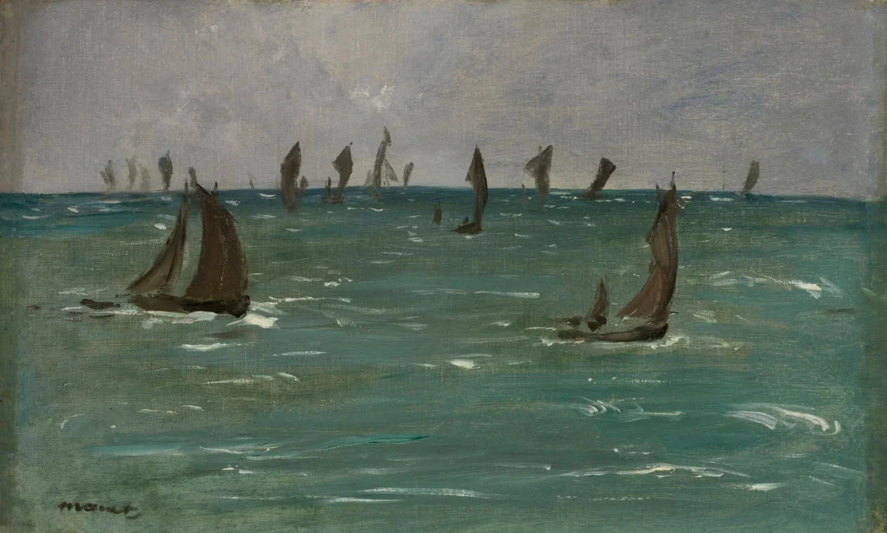 Boats at Berck-sur-Mer, by Edouard Manet, unspecified, 1873