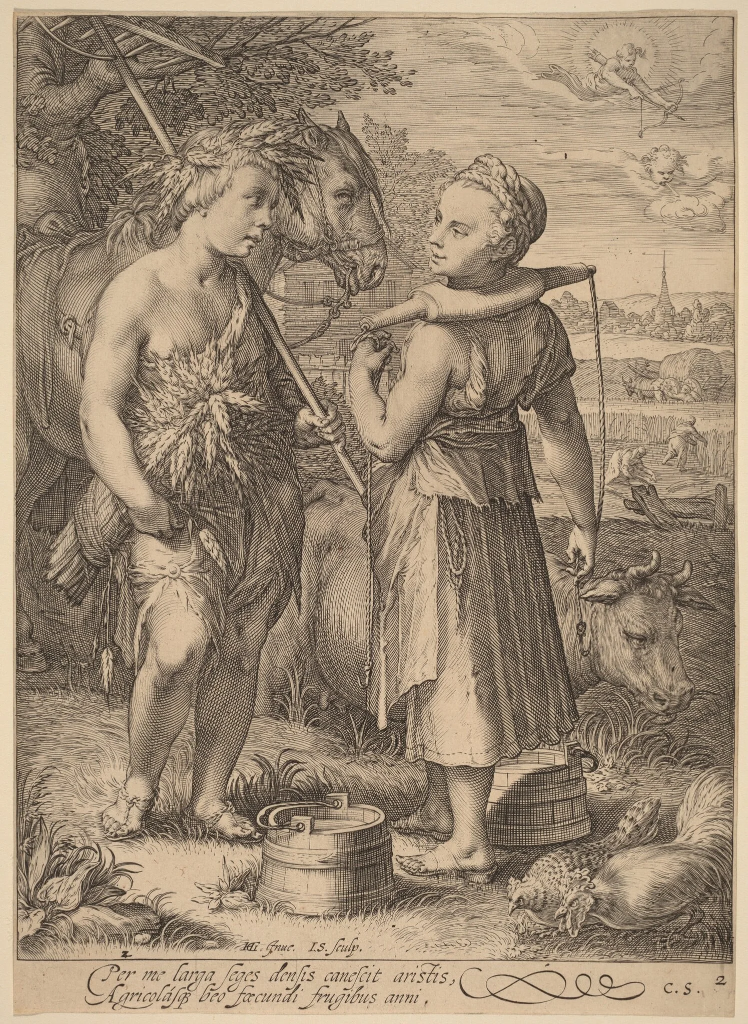 Summer, by Jan Pietersz Saenredam, ink, 1601