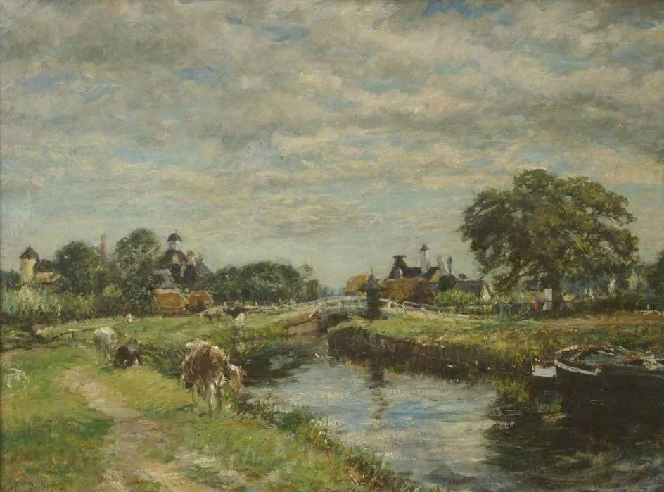A Normandy Lock, by Mark Fisher, oil