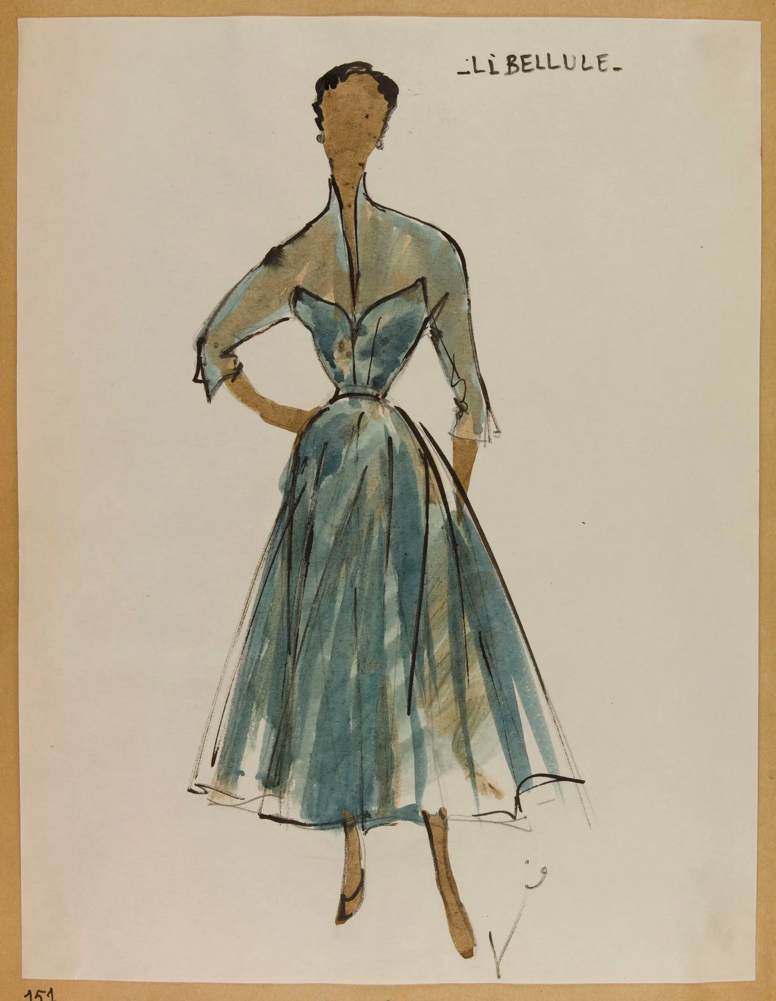 Libellule, by Carven, 1952
