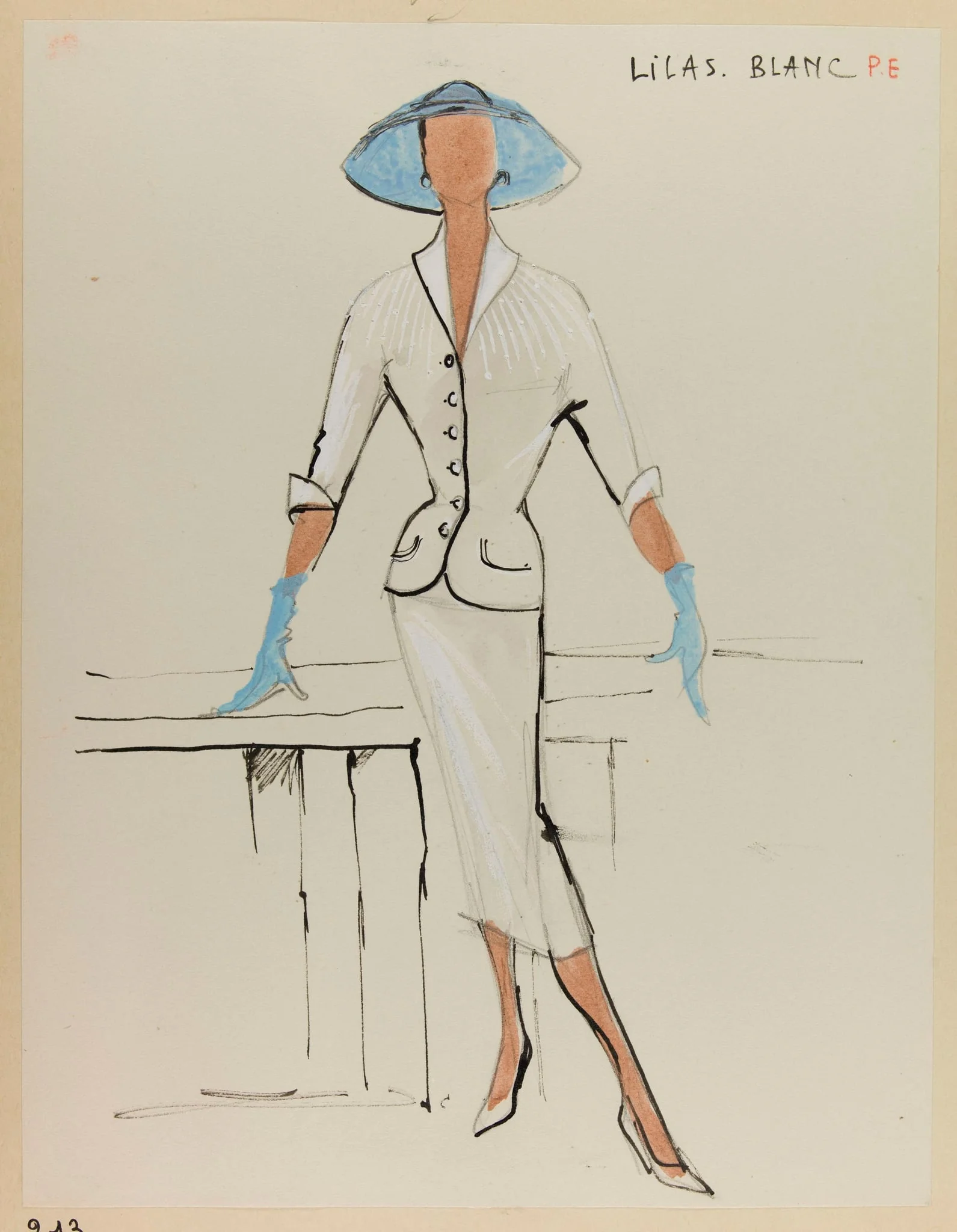 Lilas blanc, by Carven, 1953