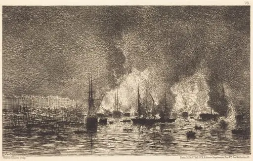 Incendie dans le port de Bordeaux