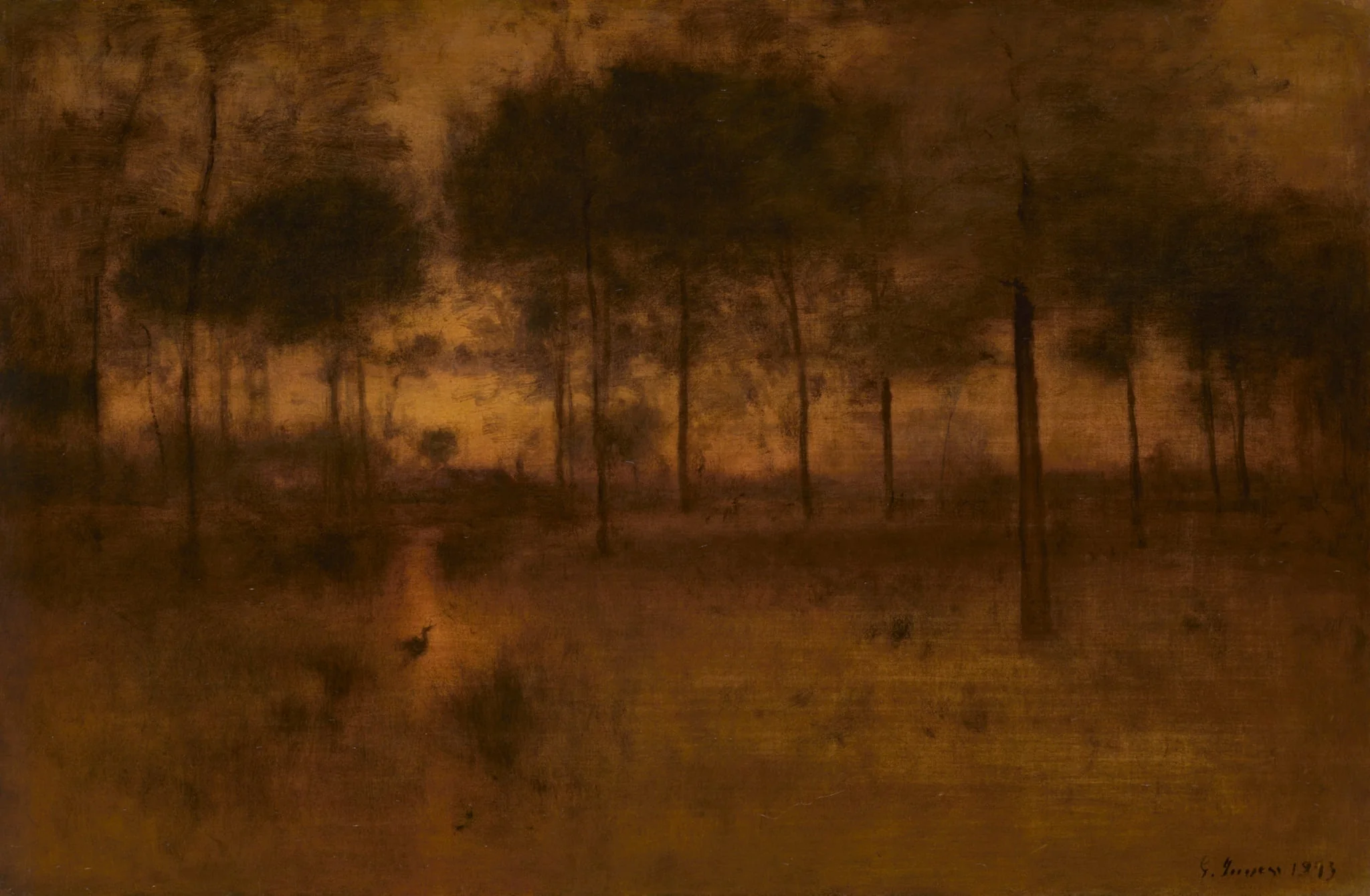 The Home of the Heron, by George Inness, oil, 1893