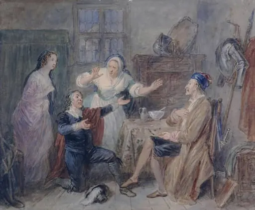 A Scene from Don Quixote