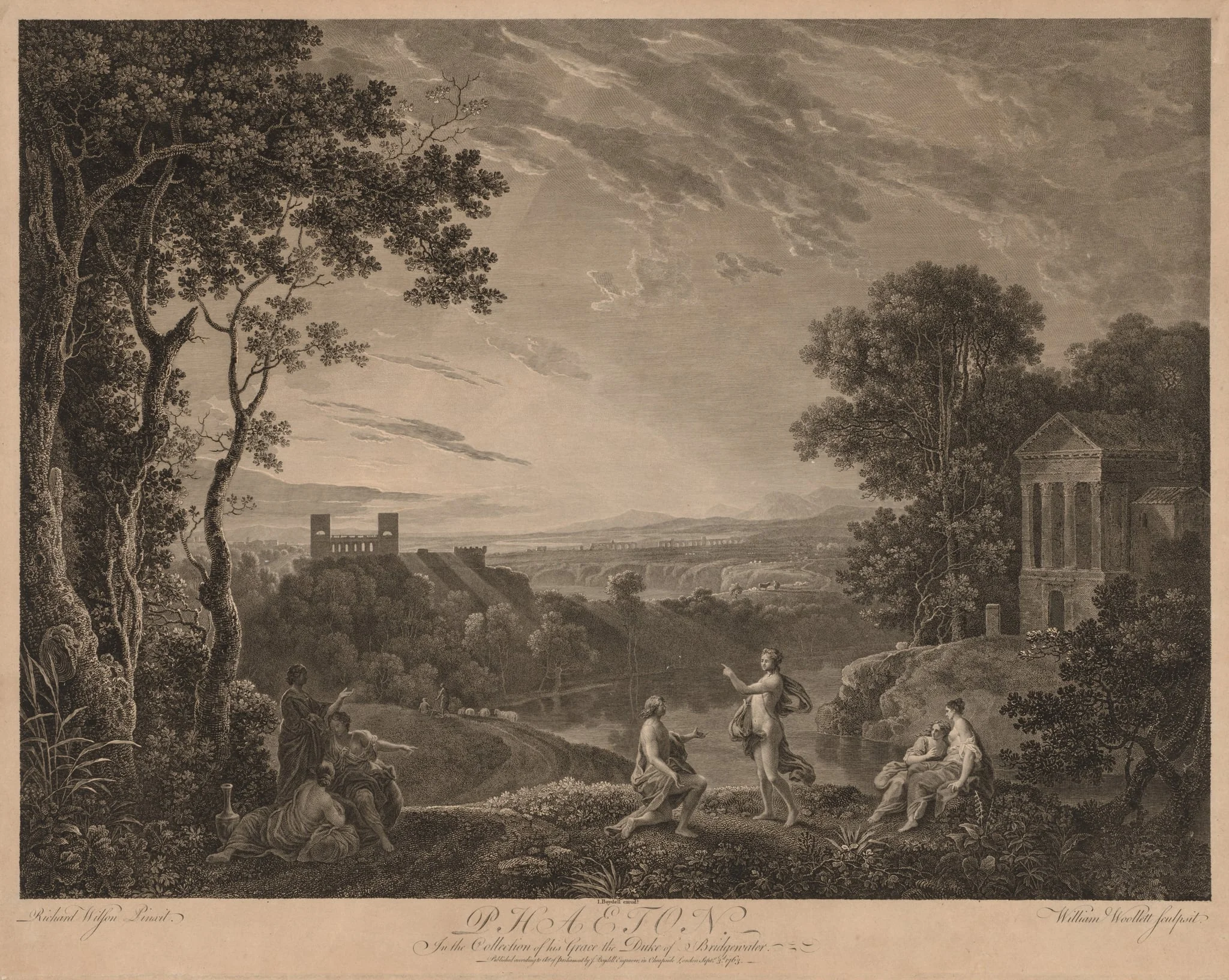Phaeton, by William Woollett, 1763