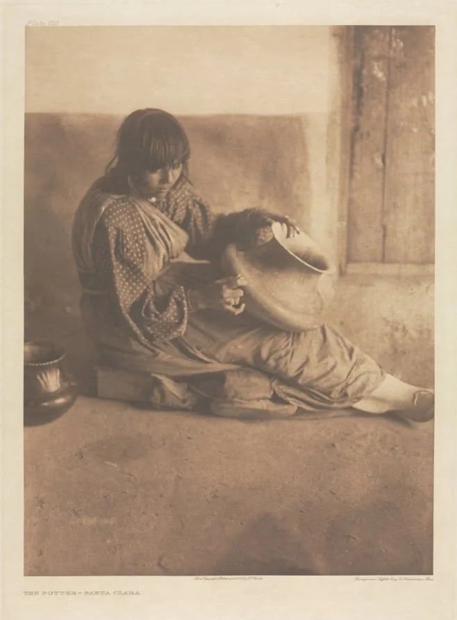 Portfolio XVII, Plate 602: The Potter - Santa Clara, by Edward S. Curtis, 1905