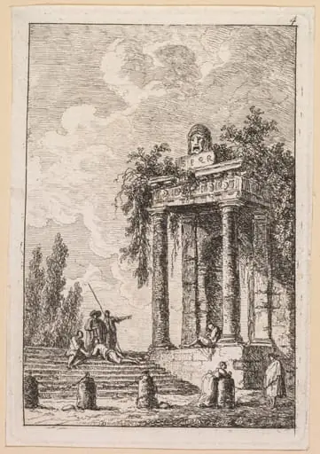 Les Soirées de Rome:  L'Escalier aux quatre bornes