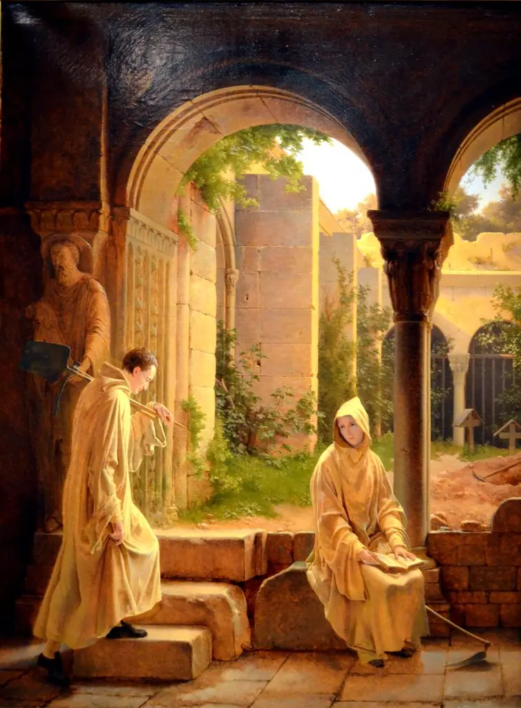 Comminges and Adelaide in the Trappist Monastery