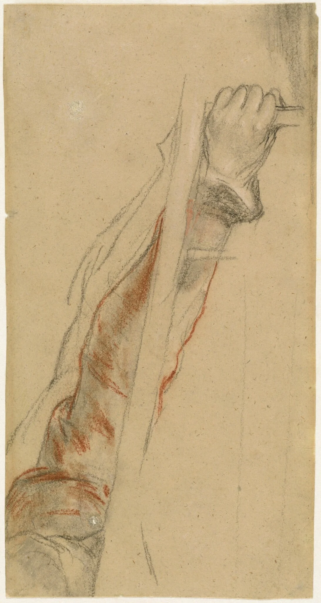 An Upraised Arm, by David, Sir Wilkie, chalk, 1813