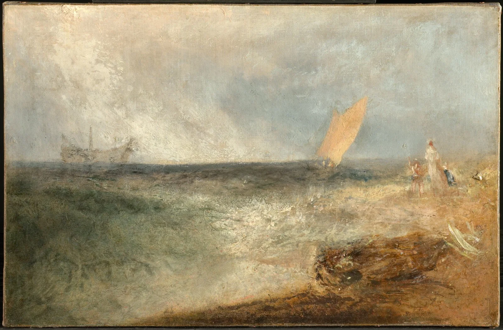View off Margate, Evening, by Joseph Mallord William Turner, oil, 1840