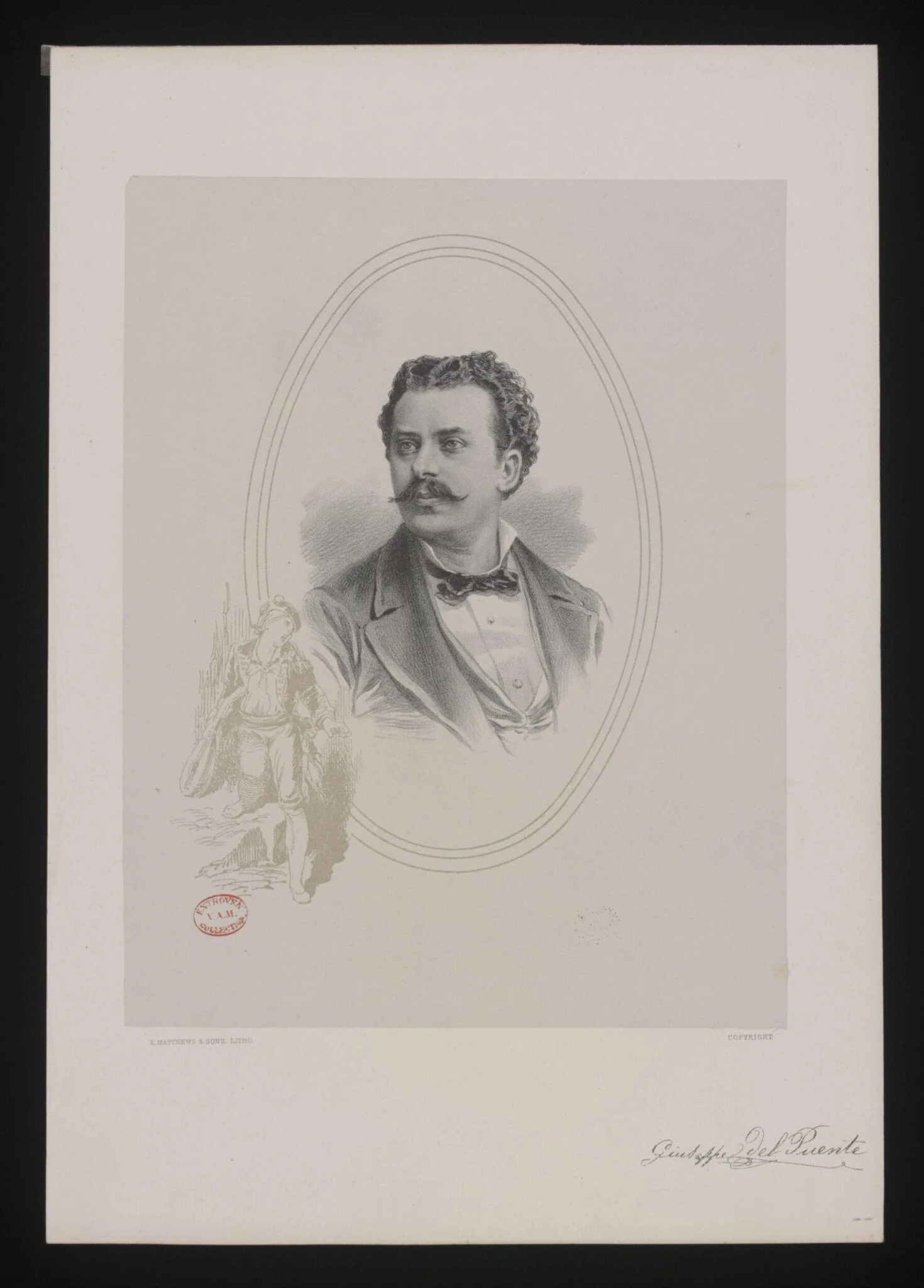 Giuseppe del Puente, by E. Matthews & Sons, 1850