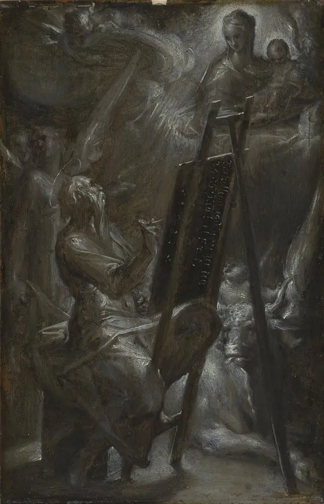 Saint Luke painting the Virgin