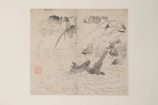 明   十竹齋書畫譜   四開|Leaf from the Ten Bamboo Studio Manual of Painting and Calligraphy