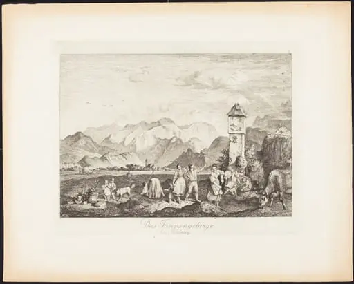 Das Tännengebirge bei Salzburg (The Tännengebirge near Salzburg)