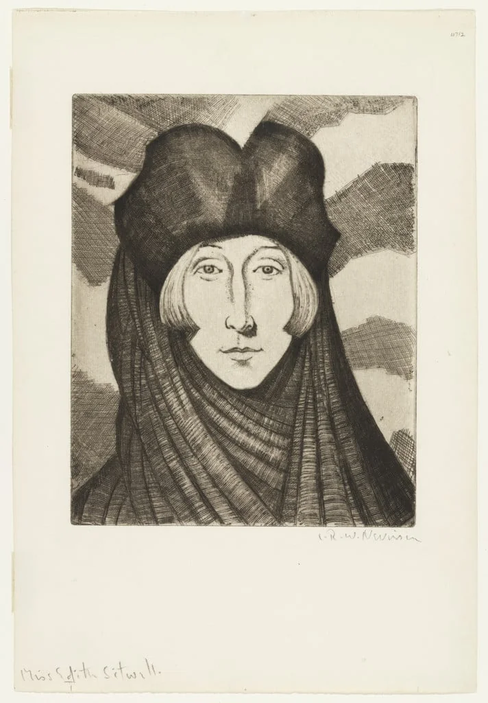 Untitled, by C. R. W. Nevinson, ink, 1927