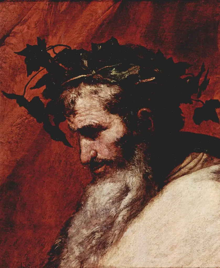 Detail of the Head of Bacchus