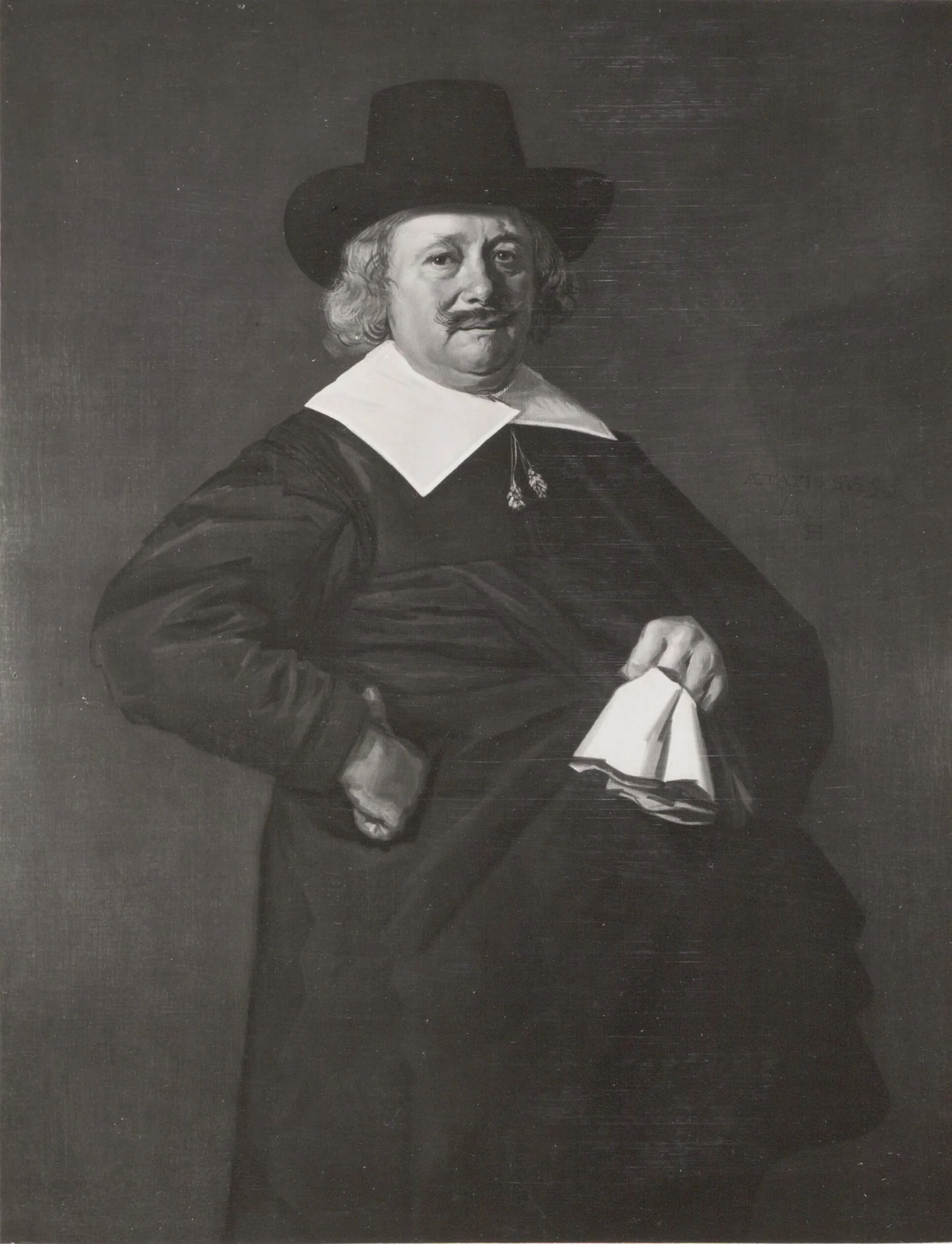 Portrait of a Standing Man with Gloves, by Jan Hals, oil, 1648