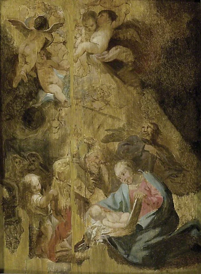 The Nativity, by Cornelis Schut, oil, 1636