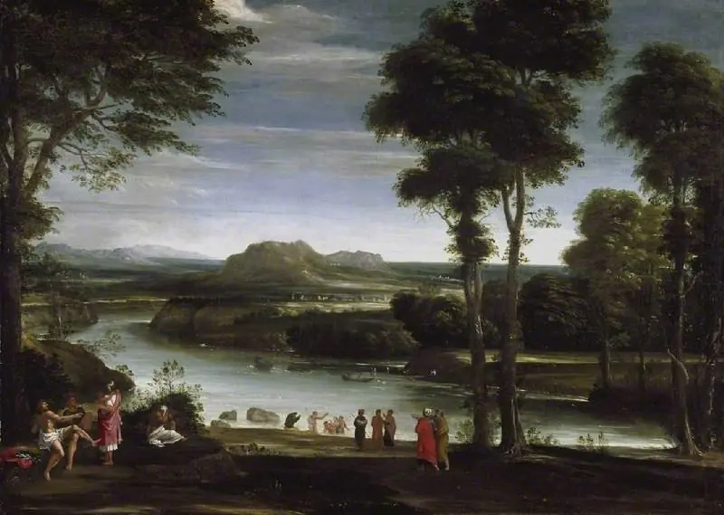 Landscape with St John baptising