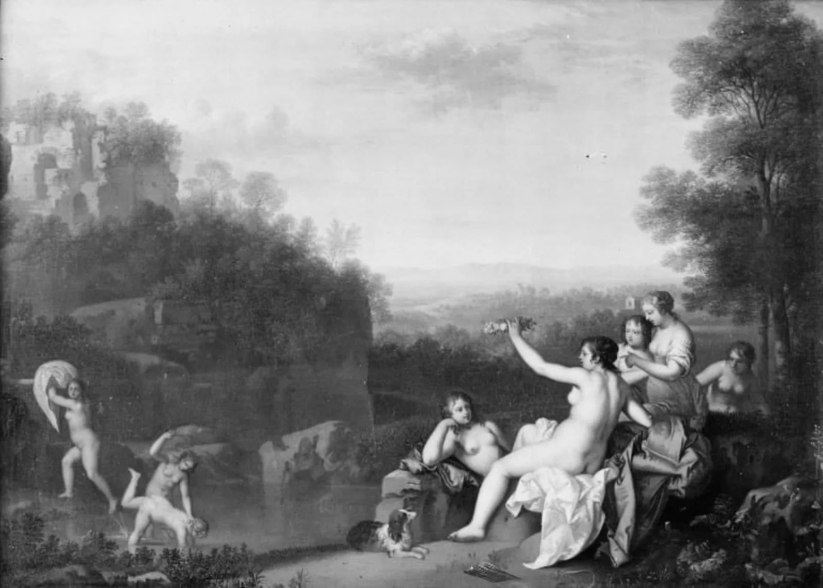 Diana and her Nymphs, by Unknown, 1647