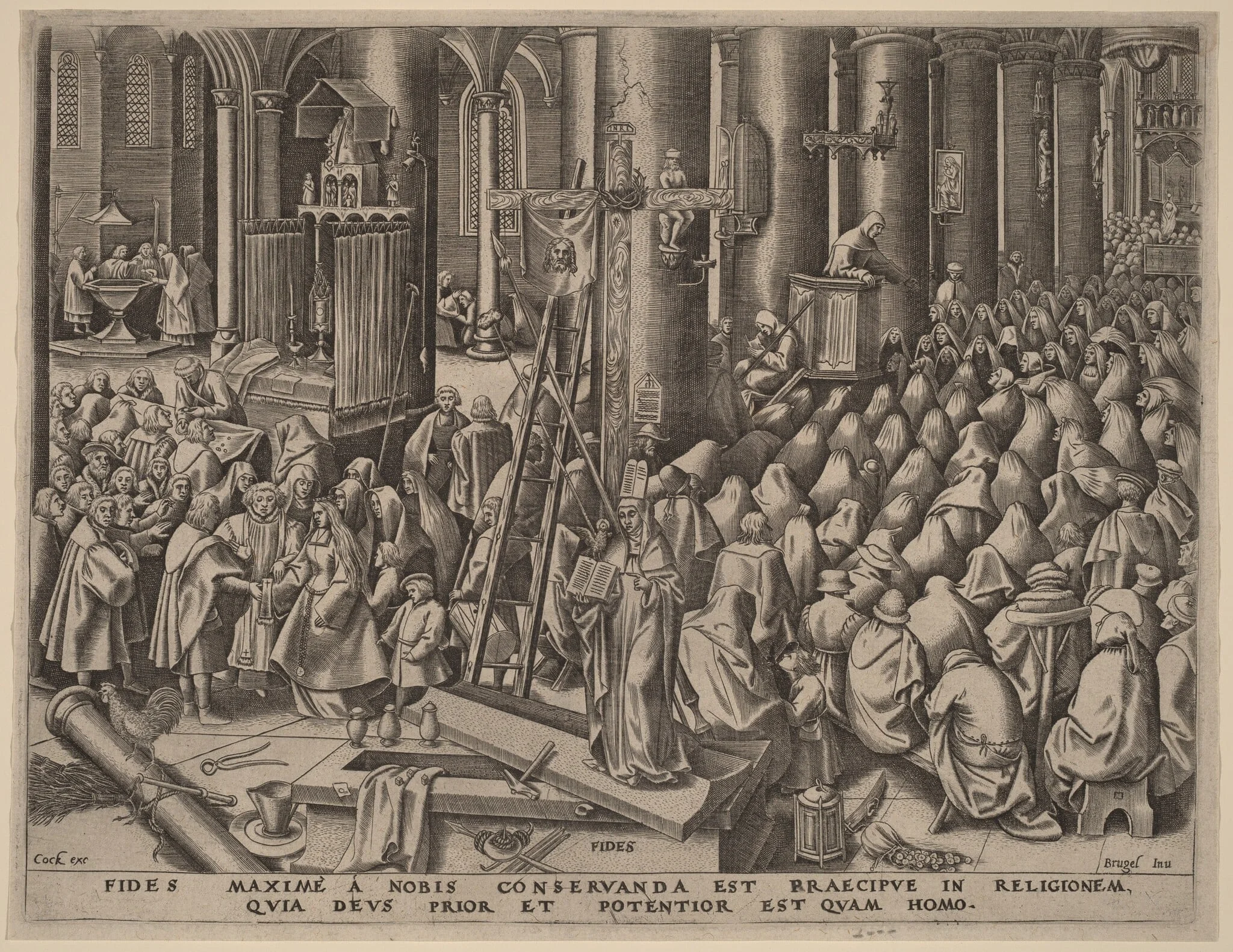 Faith, by Philip Galle, ink, 1559